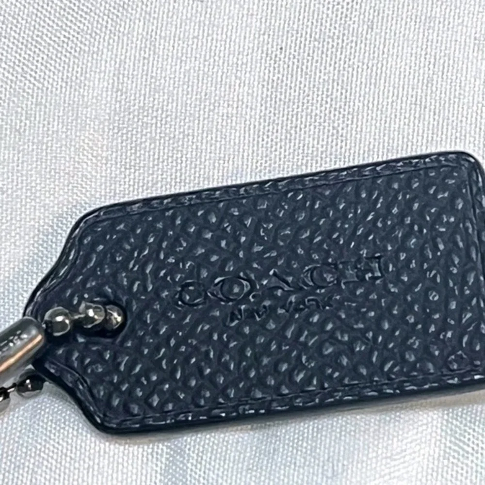 Coach Black Red Poppy Floral‎ Print Crossgrain Leather Small Wristlet Bag